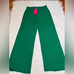 Chic Green Wide-Leg Pants